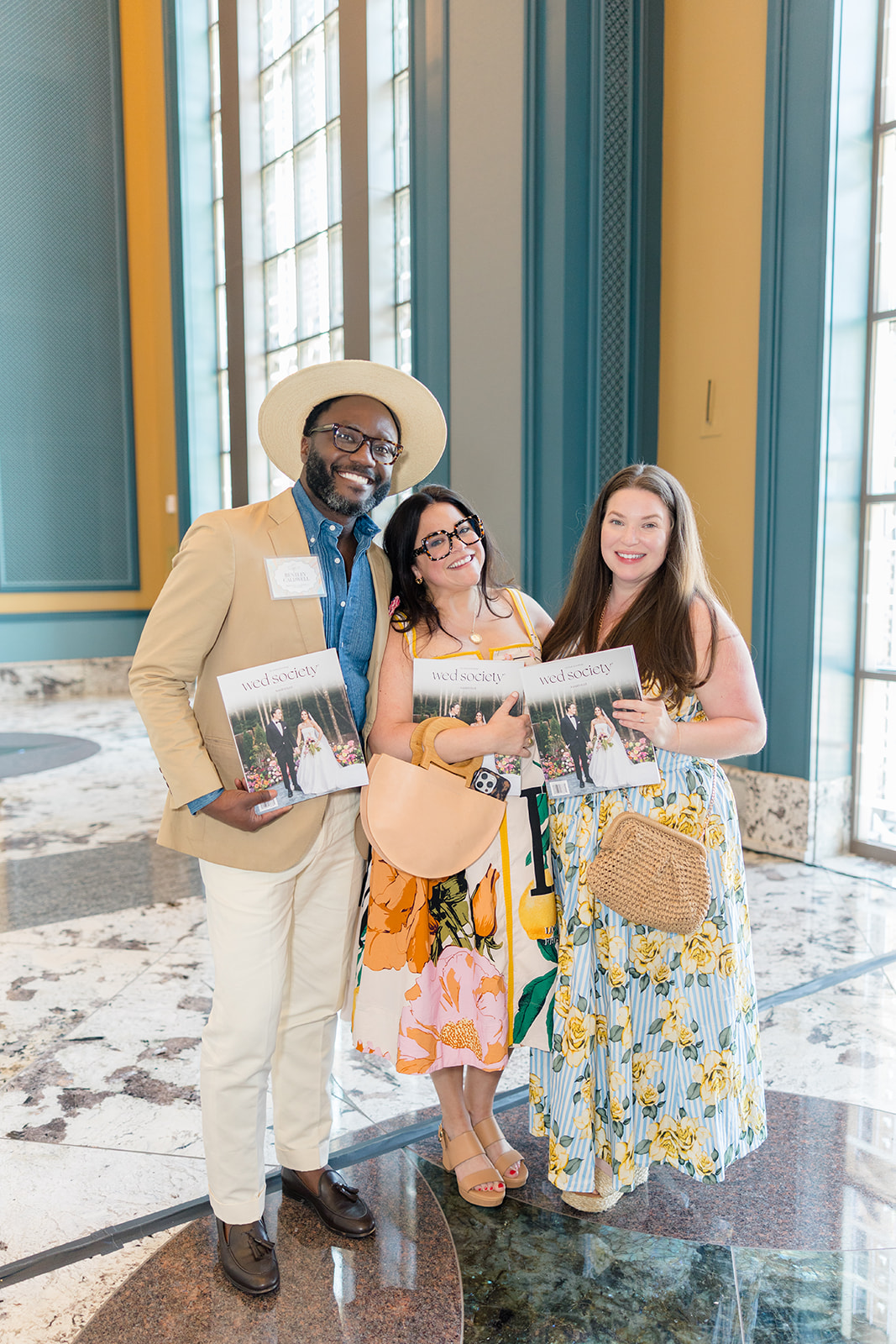 White Ink Calligraphy team with other guest at Wed Society Nashville Book of Weddings Event