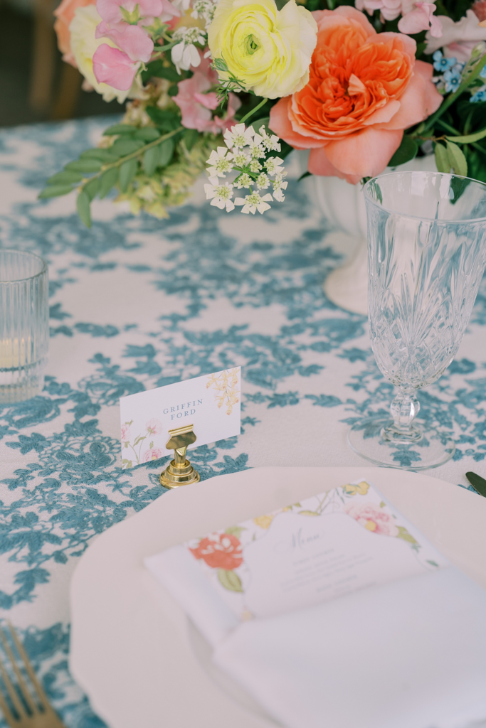 custom Ravenswood wedding details