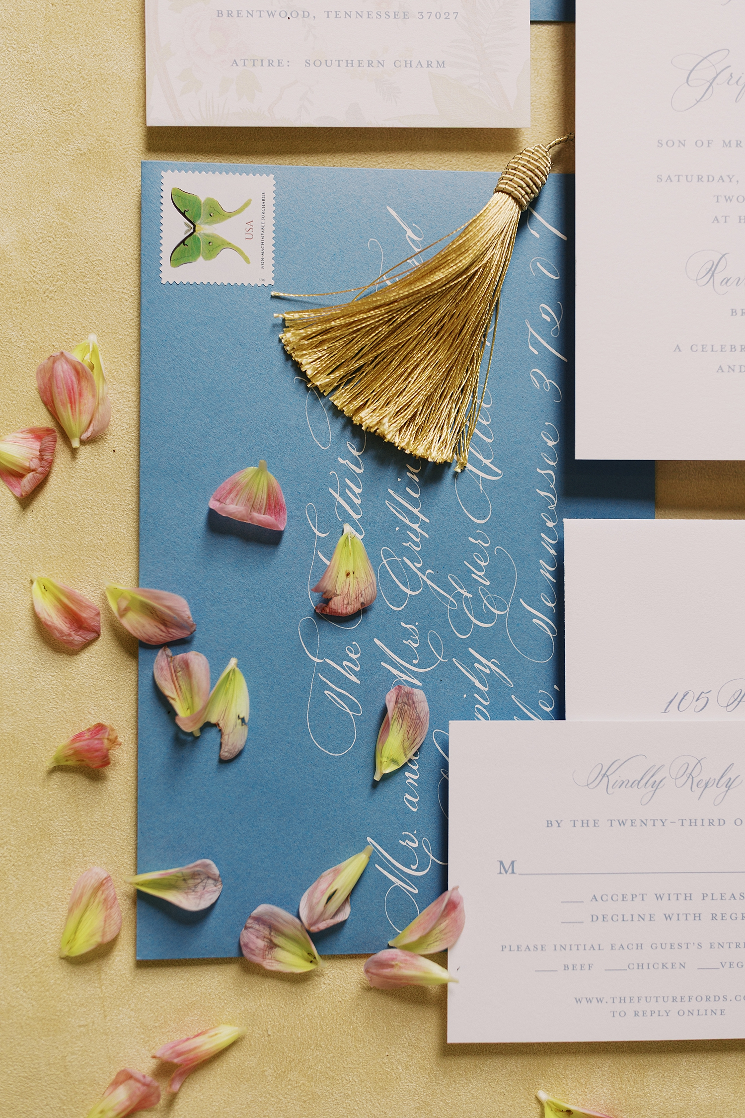 calligraphy on envelope