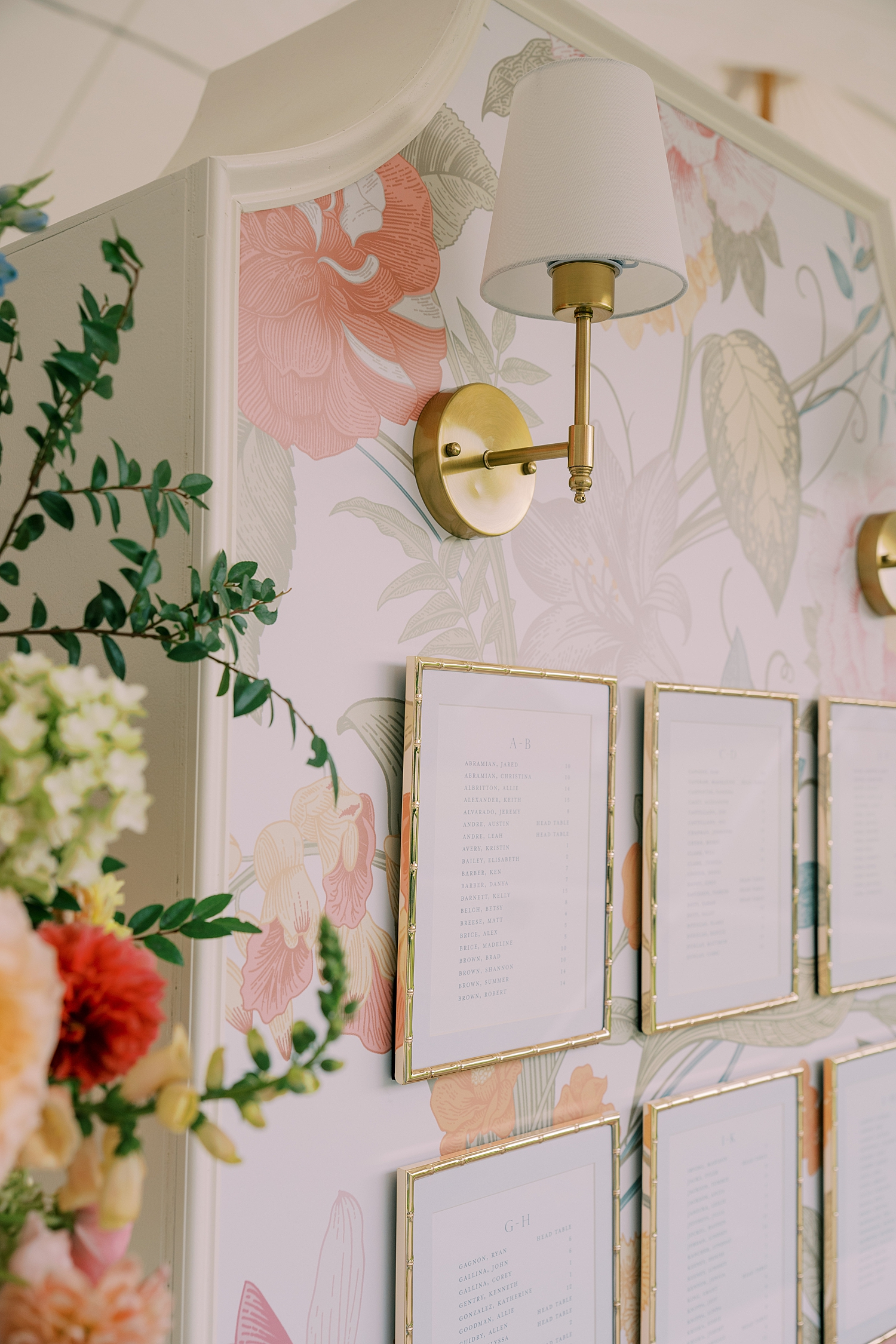 lights attached to seating chart