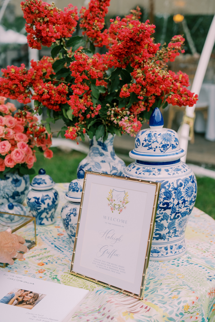custom Ravenswood wedding details
